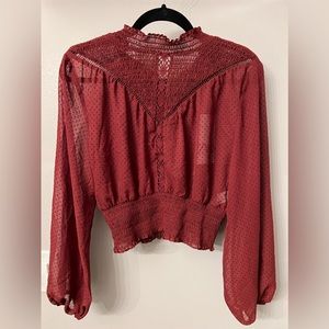 Brand New Zara Maroon Top!!